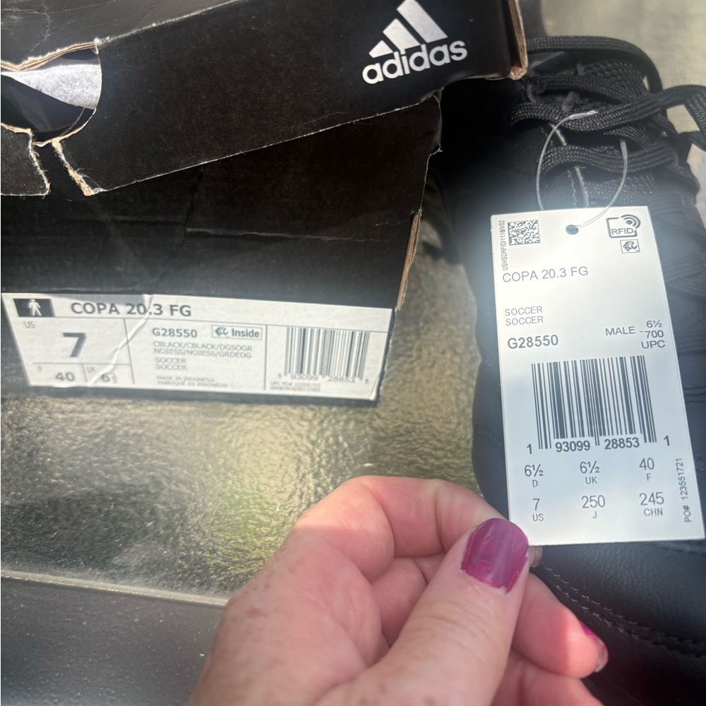 Adidas Copa 20.3 FG Black Soccer Cleats
